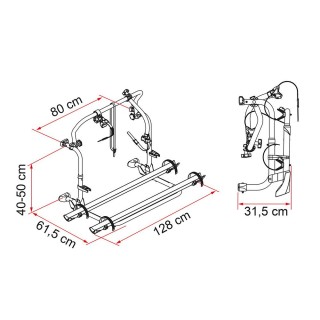 2 - Porta-bicicletas Carry-Bike L80 Laika Fiamma